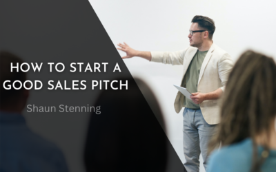 How to Start a Good Sales Pitch
